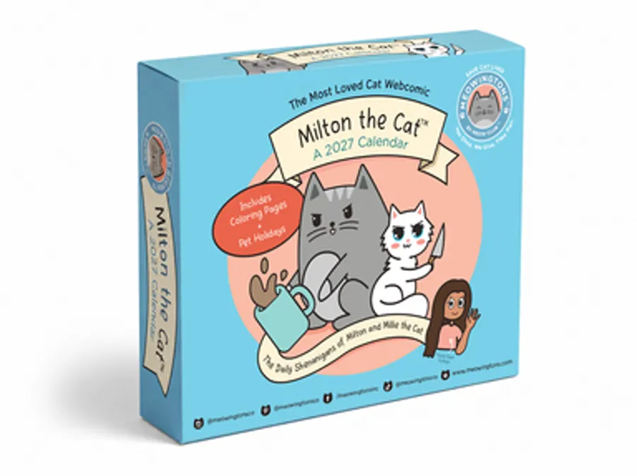 Calendário 2027 Milton the Cat